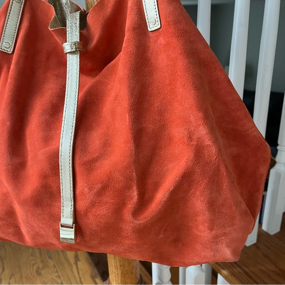 Tiffany & Co. Orange Suede Reversible Tote - Picture 3 of 16